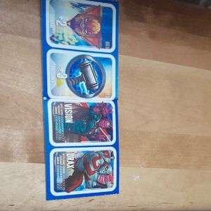 Marvel Blue and Red Trading Cards Collection